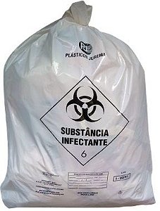 Saco de Lixo - Branco Hospitalar - Infectante - c/identificação