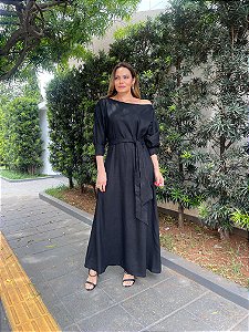 VESTIDO OMBRO A OMBRO LONGO