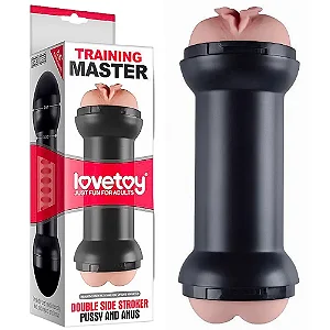 Masturbador Duplo com Vagina e Ânus - Training Master