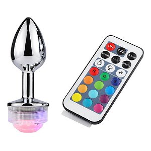 Plug Anal M - com LED e controle