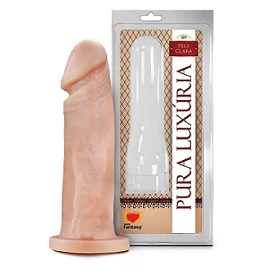 Pênis Realístico Maciço 17,5x4,4Cm Linha Pura Luxúria Sexy Fantasy