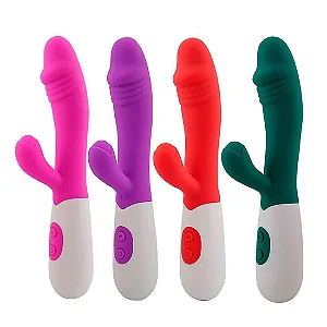 Vibrador Ponto G com Estimulador de Clitóris com 10 Modos de Vibração