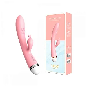 Vibrador Ponto G Texturizado com Estimulador de Clitoris 10 Modos de Vibração