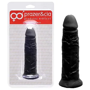 Pênis De Borracha Maciça 14x3,4Cm - Prazer E Cia