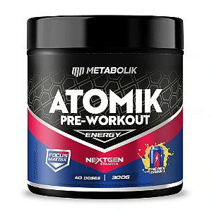 Pre-Treino Atomik Energy Drink (300g) - Metabolik Nutrition