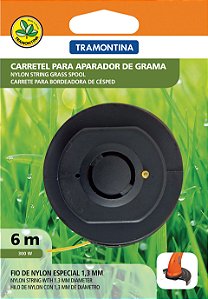 CARRETEL PLAST C/ 1 FIO DE NYLON 1.3MM C/6MT AP300