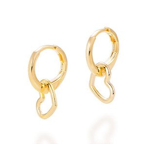 BRINCO ROMMANEL ARGOLA COM CORAÇÃO - 526588