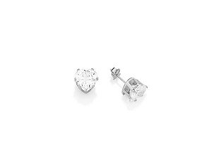 BRINCO ROMMANEL RHODIUM FORMATO CORAÇÃO COM ZIRCÔNIA 121609