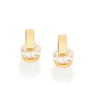 BRINCO ROMMANEL DOURADO INFANTIL COM CRISTAL REDONDO 523530