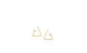 BRINCO ROMMANEL DOURADO FORMADO POR ARO TORCIDO TRINAGULAR 525840