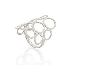 ANEL ROMMANEL RHODIUM COM CÍRCULOS VAZADOS 110237