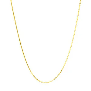 CORDÃO ROMMANEL DOURADO FIO CADEADO BATIDO - 50 CM - 530308