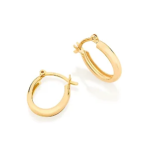 BRINCO ROMMANEL DOURADO ARGOLA LISA FOMRATO OVAL – 520902