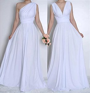 VESTIDO LONGO MULTIFORMAS BRANCO