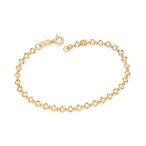 PULSEIRA ROMMANEL ELOS DE CORAÇÃO DIAMANTADOS - 552062