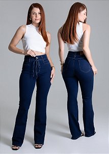 CALÇA SAWARY BOOT CUT COM CADARÇO LE