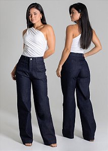 CALÇA SAWARY WIDE LEG ESCURA  EF