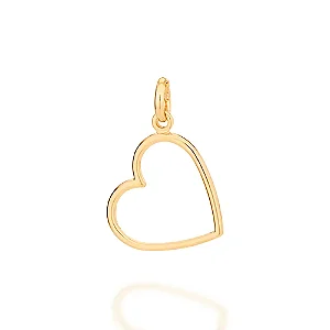 PINGENTE ROMMANEL CORAÇÃO VAZADO MEDIO 542370