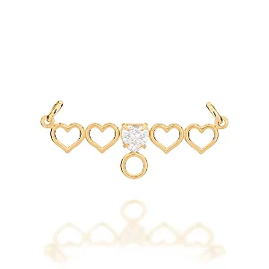 PINGENTE ROMMANEL SEPARADOR CORACOES 542389