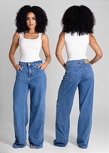 CALÇA JEANS SAWARY WIDE LEG MEDIA ZO