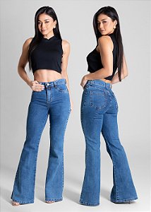 CALÇA JEANS SAWARY FLARE MEDIA EL