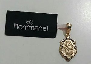 PINGENTE ROMMANEL MEDALHA SANTO ANTONIO COM BORDAS TRABALHADAS 1,7 CM 540511