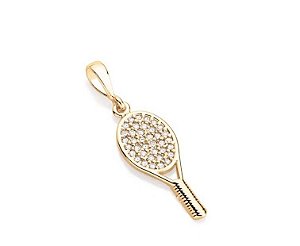 PINGENTE ROMMANEL RAQUETE CRAVEJADA 541625