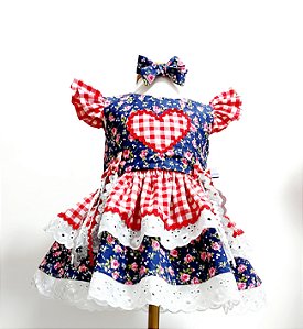 Vestido Infantil Caipira- Sob Encomenda