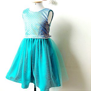 Vestido Infantil Ariel - Sob encomenda