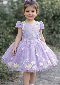 Vestido Bebê e Infantil Jardim Encantado - Sob Encomenda