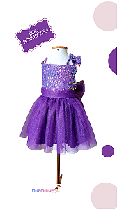 Vestido Infantil Boo Roxo - Sob Encomenda