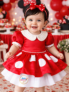 Vestido Infantil Minnie