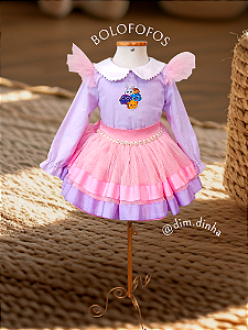 Vestido Infantil Bolofofos - 2 em 1