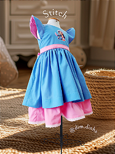 Vestido Infantil Stitch