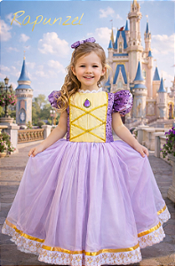 Vestido Infantil Rapunzel