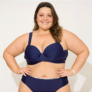 Biquíni Busto Paloma Plus Size Marinho