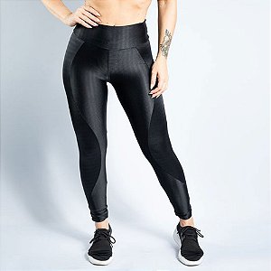 Legging New Zig Plus Size Preto - Janfer Sport