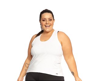 Regata Joana Plus Size Branco