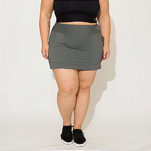 Saia Shorts Ketlyn Plus Size Mescla