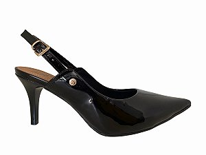 scarpin preto salto 6 cm