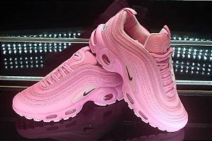 air max 97 refletivo rosa