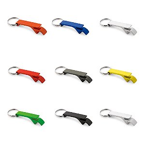 Chaveiro Abridor de Garrafas em Alumínio Personalizado – Packs a partir de 100 un.