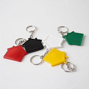 Chaveiro Plástico Formato Casa Personalizado – Packs a partir de 100 un.
