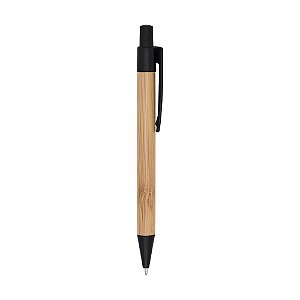 Caneta de Bambu com Detalhes Coloridos Personalizada – Packs a partir de 50 un.