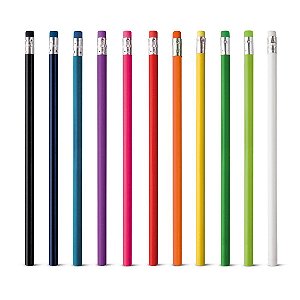 Lápis Colorido com Borracha Personalizado – Packs a partir de 50 un.
