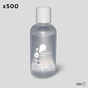 500 unidades de Alcool Gel Personalizado 50 ml