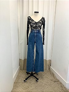 ZARA Calça jeans azul claro 34 - Second Hand / Brecho