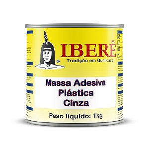 Massa Plástica Iberê cinza 1kg