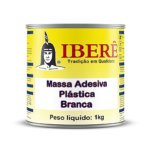 Massa Plástica Iberê Branca 1kg