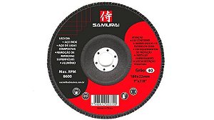 Disco Flap Samurai Costado de plástico 115 X 22,23 mm Para Esmerilhadeiras